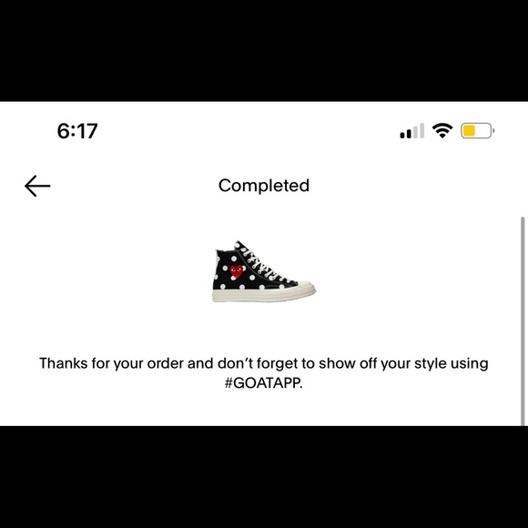 Comme des Garçons x Chuck Taylor All Star 70 Hi black polka dot - Picture 7 of 7